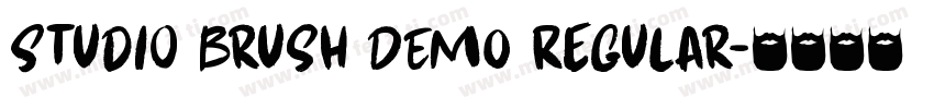 Studio Brush DEMO Regular字体转换